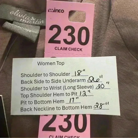 NWT Olivia & Martin Womens 3X Rust Color Lightweight 3/4 Sleeve Blazer style top - Picture 12 of 12